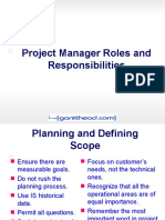 Project Manager Roles and Responsibilities