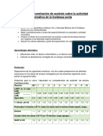 Efecto de La Conc de Sustrato Sobre La Act. Enzimatica Bioquimica N°6