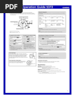 Casio Model 5372 Operating Guide