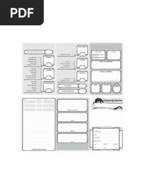 Trading Card Character Sheet 5e