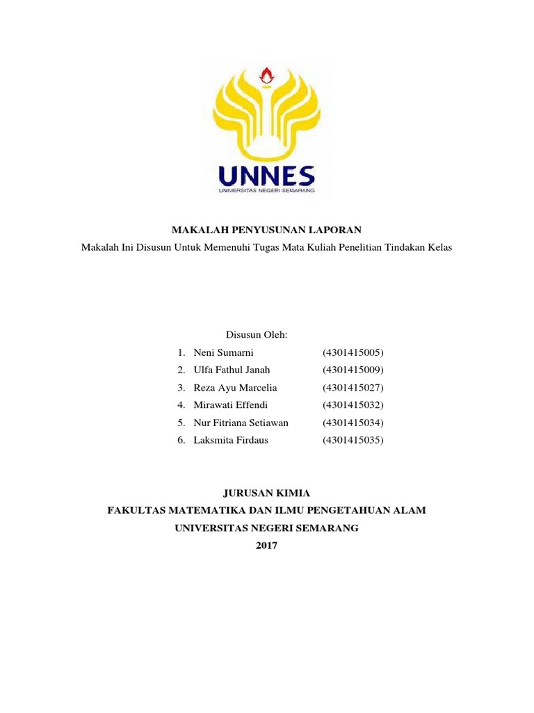 Makalah Penyusunan Laporan