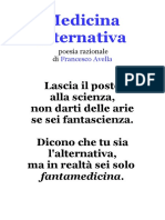 Medicina Alternativa, Poesia Razionale Di Francesco Avella