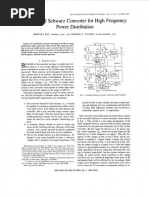 A Cascaded Schwarz Converter For High Frequency Power Distribution