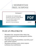 Laju Sedimentasi Partikel Suspensi