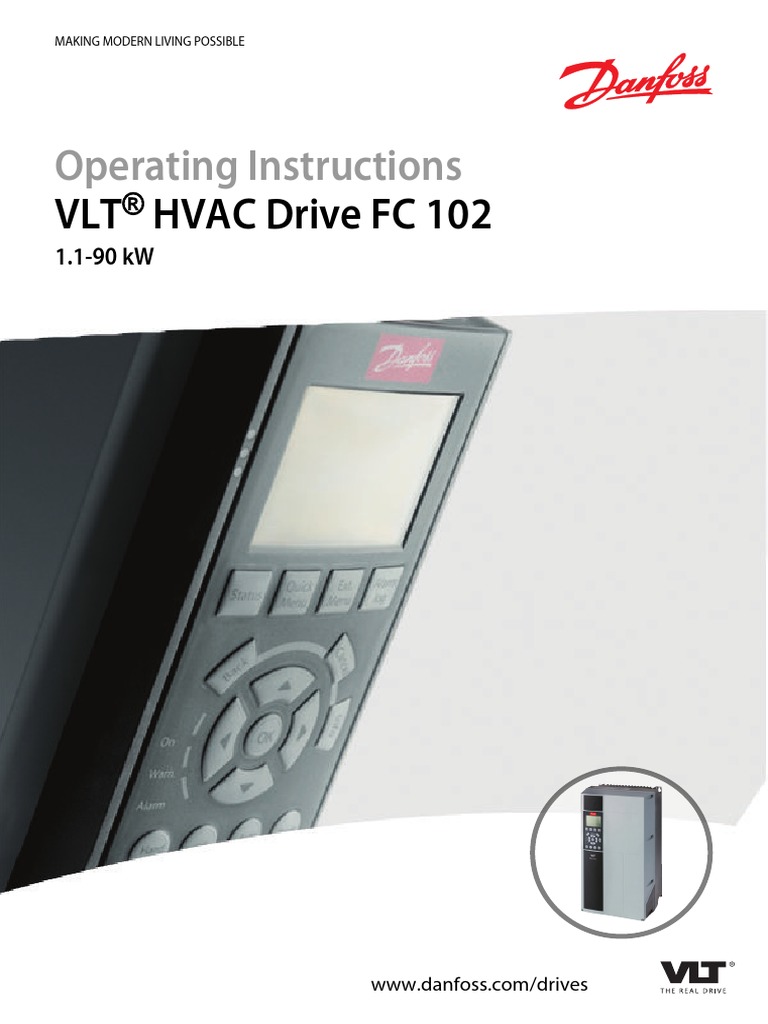 DanfossVLTHVACFC102Manual.pdf Electric Motor Electrical Wiring