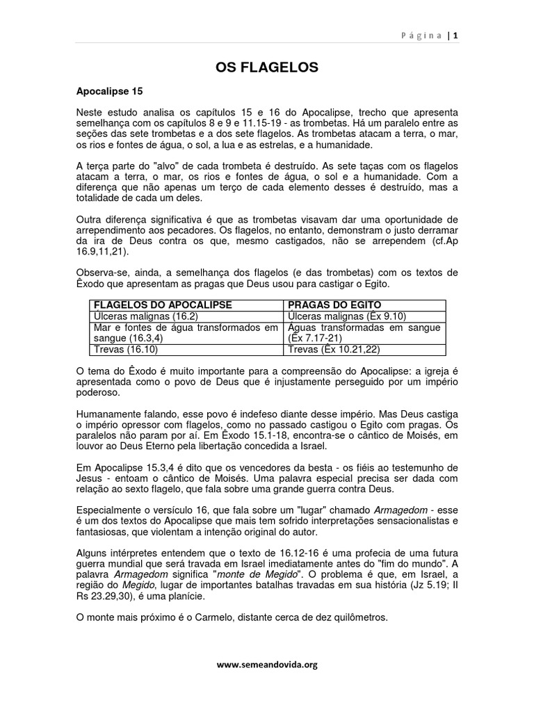 03 - Os Flagelos | PDF | Livro do Apocalipse | Bíblia