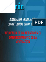 Sistema de Ventilacion Longitudinal en Un Tunel PDF