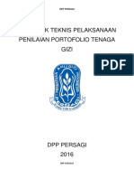 Juknis Penilaian Portofolio Tenaga Gizi PDF