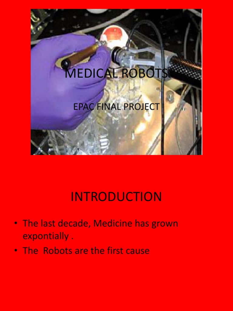 Medical Robots PDF Surgery Robotics