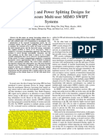 Beamforming and Power Splitting Designs For AN-aided Secure Multi-User MIMO SWIPT Systems