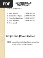 Kelompok 7 PPT Komersialisasi Pendidikan