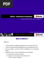 Silktest - Introduction To Automation: Ds Hendler, Anna Medeiros, December 2000