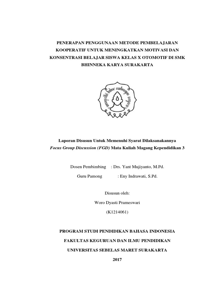 Laporan Kritis Fgd Woro Gass Docx