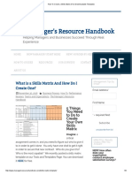 How To Create A Skills Matrix