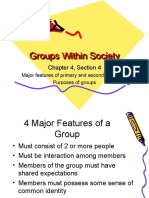 Groups Within The Society Lesson