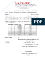 Paper Board Dealers B2B Invoice Collection Letter