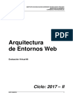 Evaluación Virtual 08 2017-II Arquitectura de Entornos Web (1802)