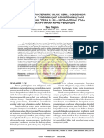 Analisis Karakteristik Unjuk Kerja Kondensor Pada Sistem Pendingin (Air Conditioning) Yang Menggunakan Freon R-134 A Berdasarkan Pada Variasi Putaran Kipas Pendingin