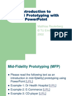 Introduction To Mid-Fi Prototyping With Powerpoint: Matthias Rauterberg © Tu Eindhoven 2002