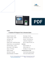 Standalone TFT-Fingerprint Time & Attendance System: Exit Reader