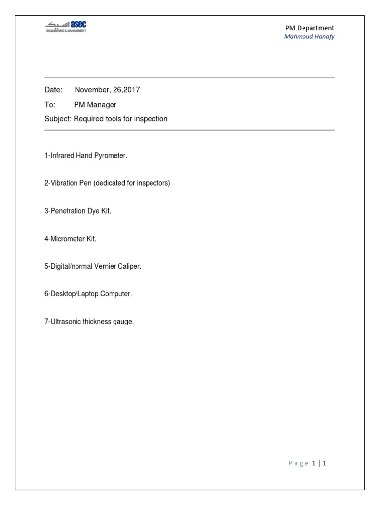 PM Department: 1-Infrared Hand Pyrometer | PDF