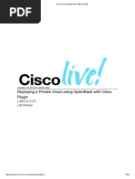 CiscoLive! OpenStack Lab LABCLD-2225