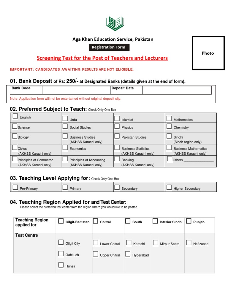 AKESP Teacher Application Guidelines | PDF | Karachi | Academic Degree