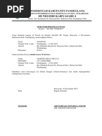 Surat Keterangan WALI MURID