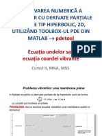 C9 EDP Hiperbolice PDEtool