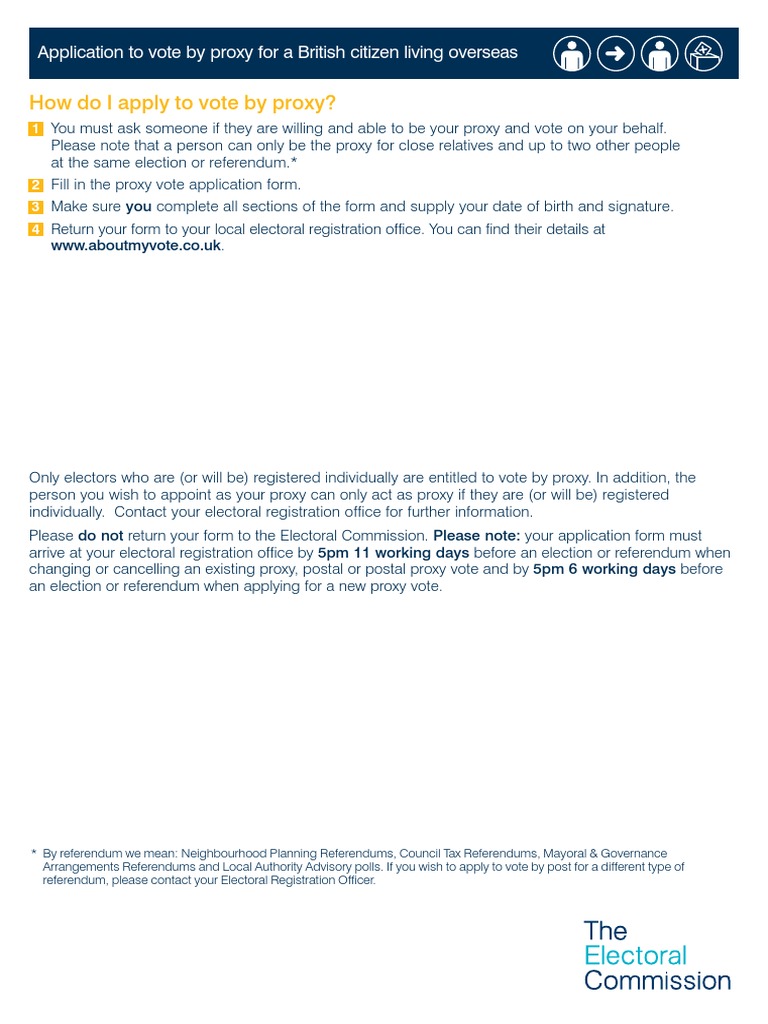 Vote PDF | PDF | Proxy Voting | Voter Registration
