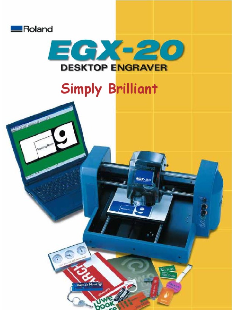 Roland EGX 20 PDF Engraving Usb