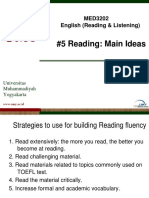 #5 Reading: Main Ideas: MED3202 English (Reading & Listening)
