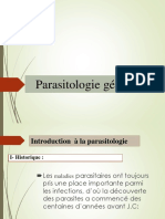 Introduction à La Parasitologie