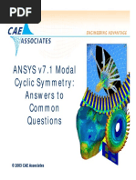 Cyclic Symmetry Topics 0