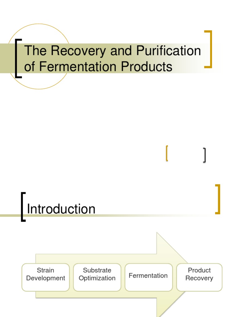 Fermentation Product Recovery Techniques | PDF | Filtration ...