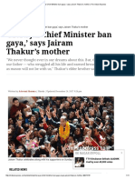 Mera Jai Chief Minister Ban Gaya,' Says Jairam Thakur's Mother - The Indian Express