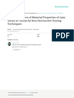 Characterization of Material Properties of 2xxx Series Al-Alloys by Non Destructive Testing Techniques