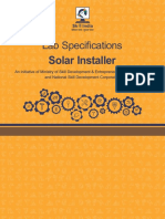 Lab Specifications Solar Installer