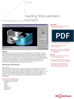 The Industry's Leading Finite Element Modeling Environment: MSC - Patran