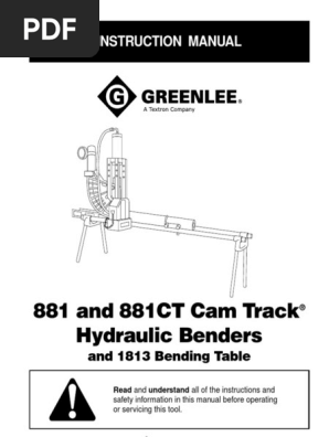 1 1ct Hydraulic Bender Pump Mechanical Engineering