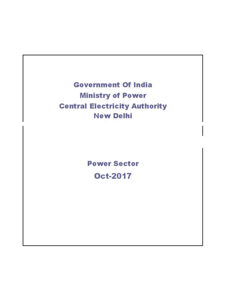 India Power Sector Report 2017 | PDF | Electricity Generation | High ...