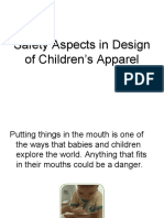 Safety Aspects in Design Production of Children’s Apparel