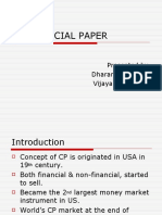 Commercial Paper: Presented by Dharani Dharan.m Vijaya Kumar S.B