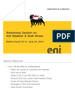 Hot Weather Awareness Session on Heat Stress Prevention
