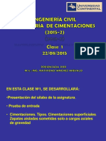 Clase 01 de Ingeniería de Cimentaciones - Concreto Armado II