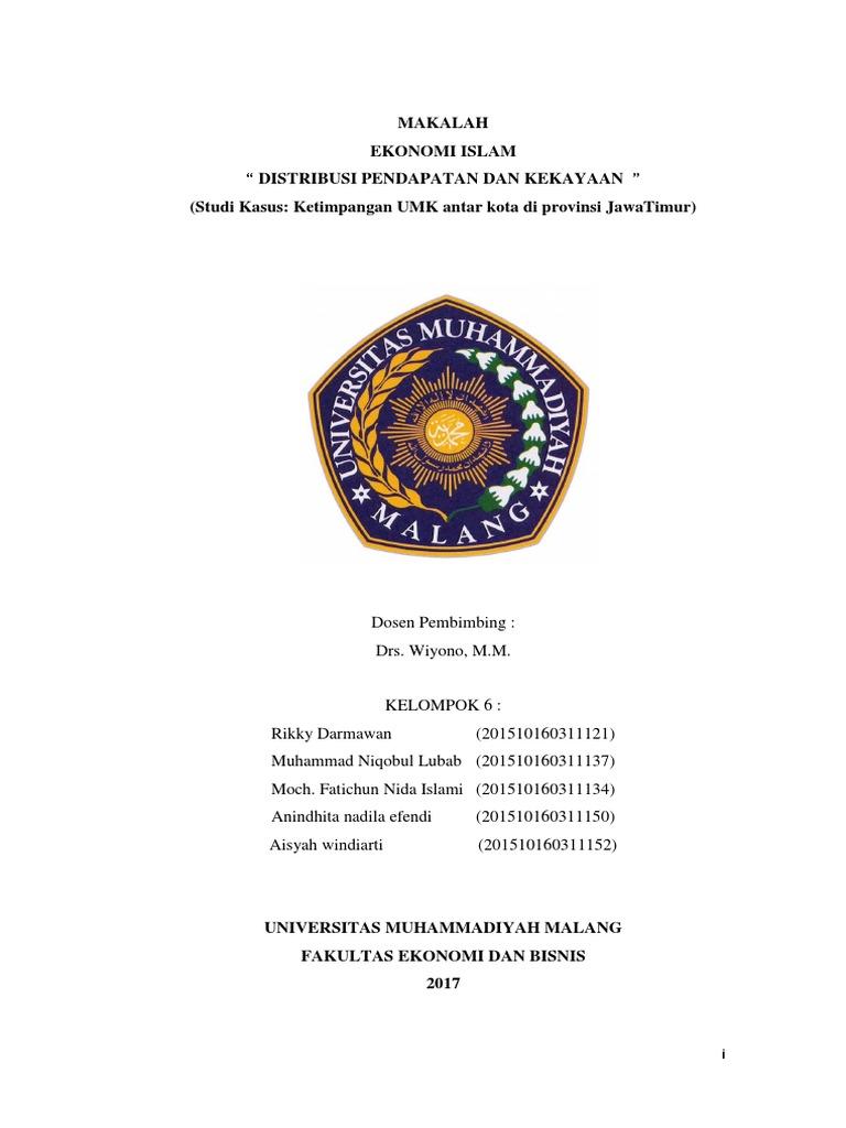 Kelompok 6 revisi makalah distribusi pendapatan dan kekayaan pdf