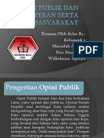 Opini Publik Dan Peran Serta Masyarakat