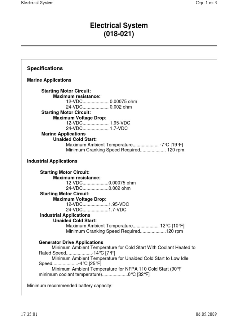 Electrical System PDF Battery (Electricity) Electrical Resistance