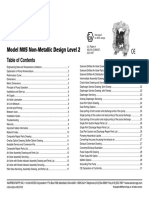 Model M05 Non-Metallic Design Level 2: Service & Operating Manual