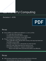 CS 179: GPU Computing: Recitation 1 - 4/1/16